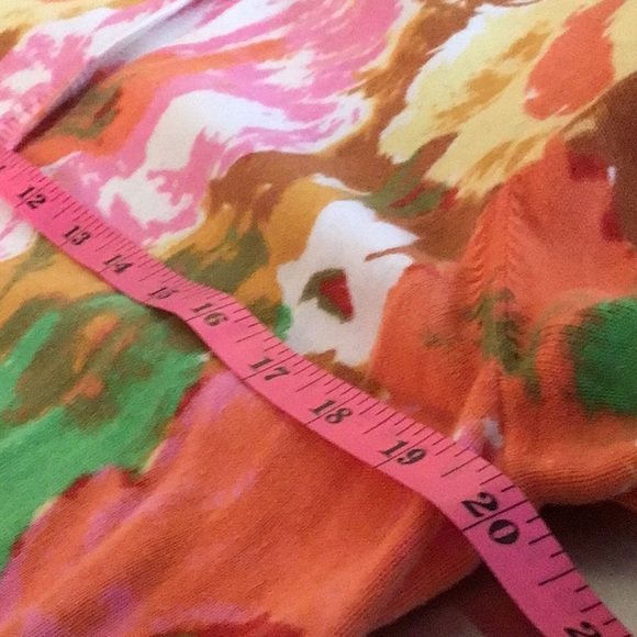 Talbots, Pima cotton floral🌺 sweater. Cardigan Style, size L - Picture 5 of 7